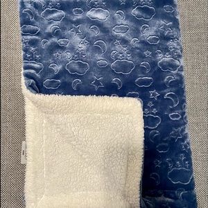 Clouds and moons SUPER SOFT baby blanket